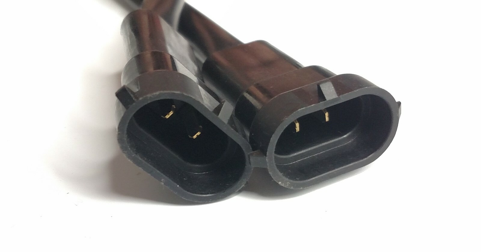 Pair Blackout Freightliner Cascadia Projection Headlights W/ Dual LED Lights