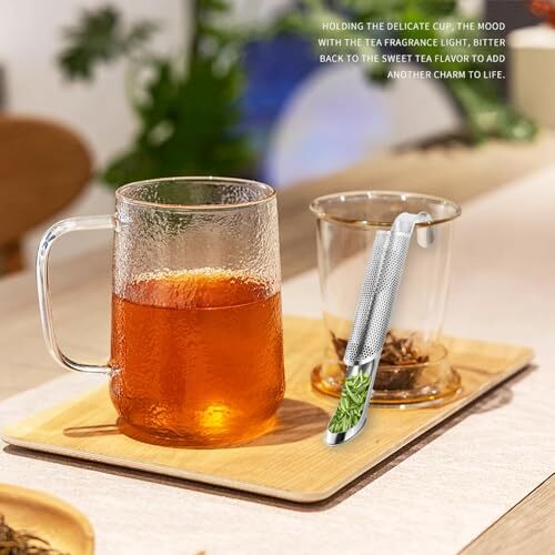 2 Pack Tea Infusers, Extra Fine Mesh Tea Strainer for Loose Tea, Stainless