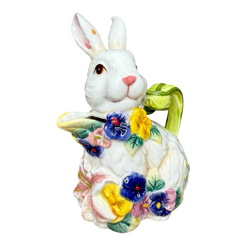 Corner Ruby Bunny Pitcher Creamer by The Bunny Collection - Easter Decor