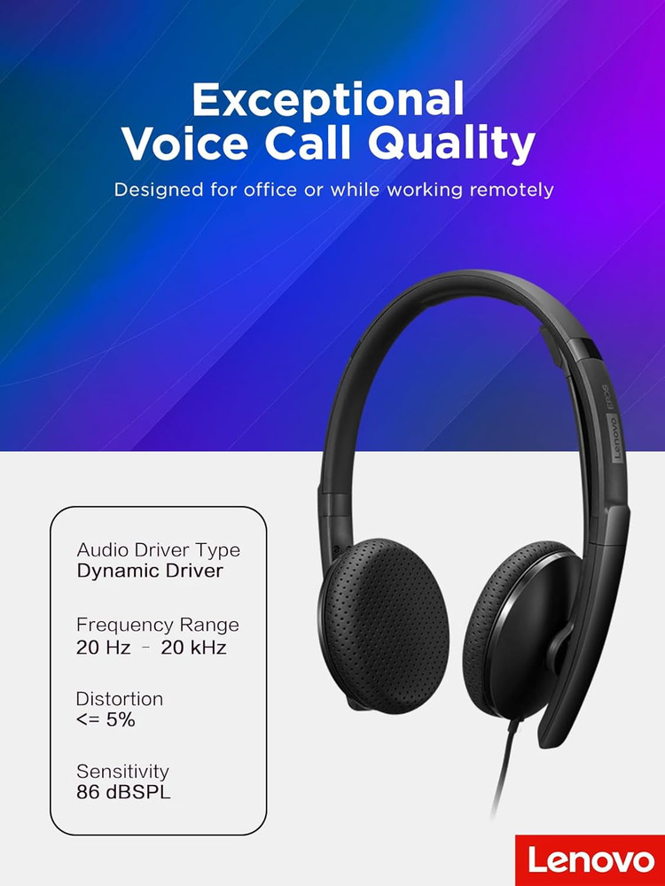 Wired Voip Headset (UC) with EPOS Brainadapt & Activegard Technology, Zoom Certi
