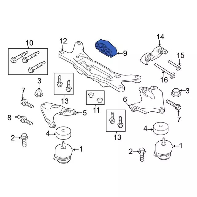Genuine Ford Mount BR3Z-7E373-B