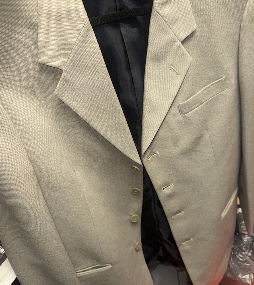 Luccessa Sports Coat 44 Tan Heather Polyester