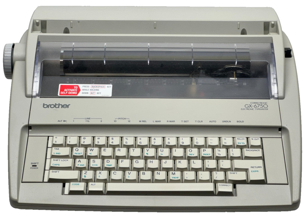 Brother Correctronic GX-6750 Electronic Typewriter Tested & Working