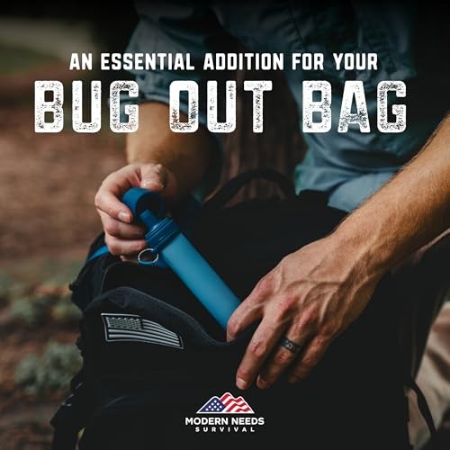 Ready Filter Personal Water Filter Straw | Backpacking Water Filter for 4