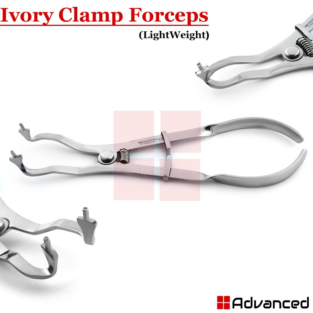 Ivory Light Clamp Forceps Rubber Dam Plier Endodontic Restorative Instruments CE