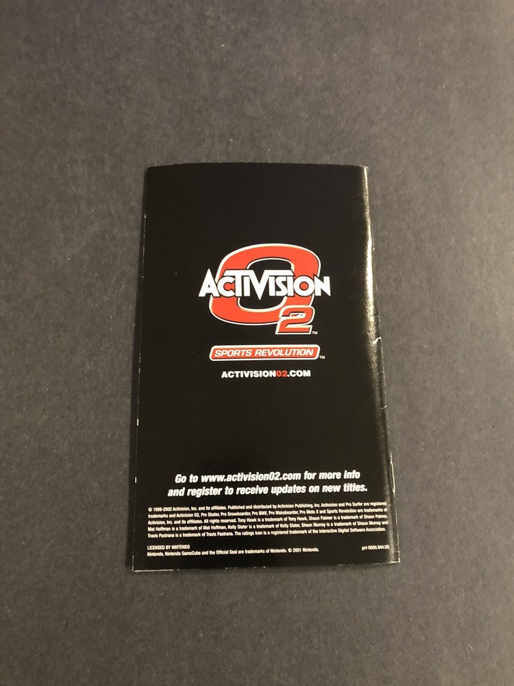Tony hawk activision GameCube Insert onlyInsert only