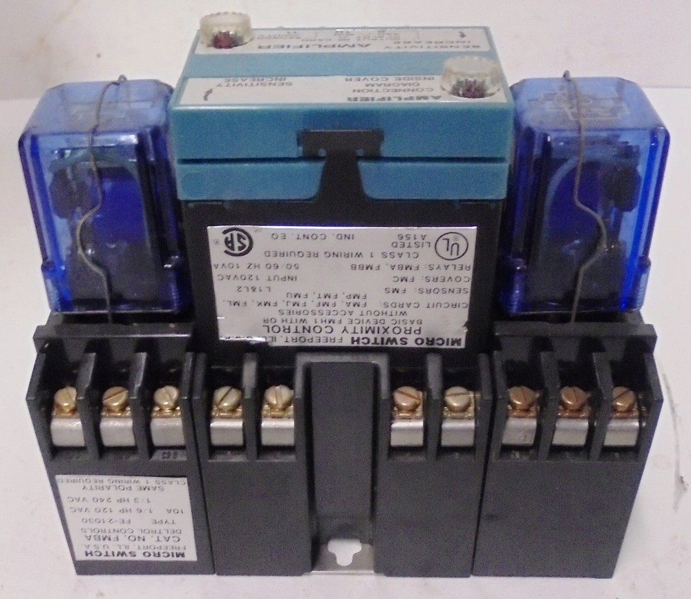 MICROSWITCH, PROXIMITY CONTROL, FMBA, WITH SENSITIVITY AMPLIFIER