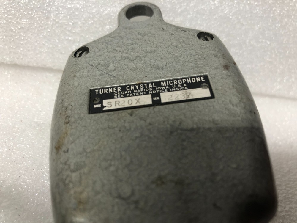 VINTAGE TURNER CRYSTAL MICROPHONE MODEL SR20X UNTESTED