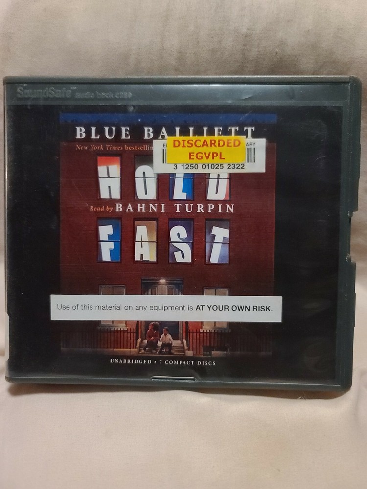 Shelf62g Audiobook~ Hold fast - blue balliett- unabridged