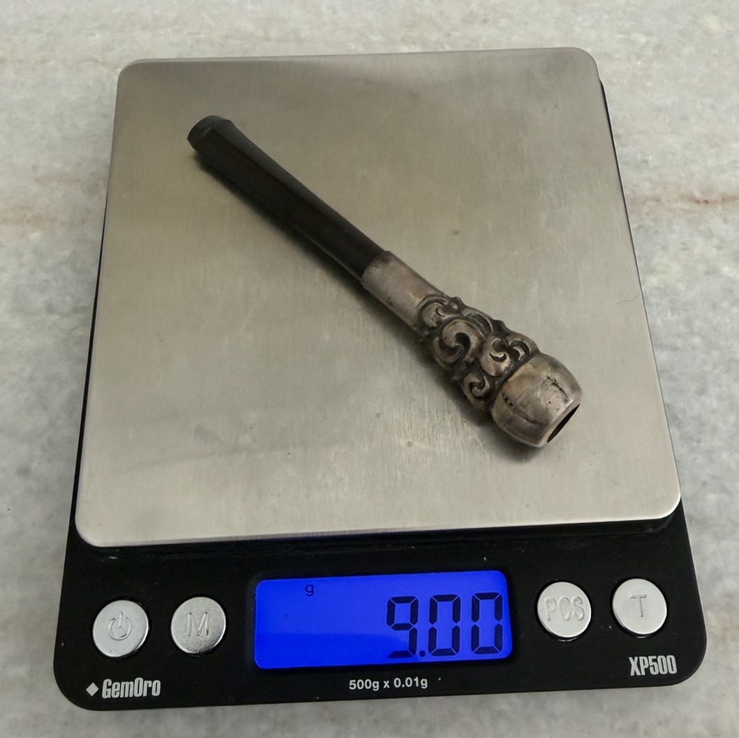 Vintage Art Deco Sterling Silver Cigarette Bakelite Holder