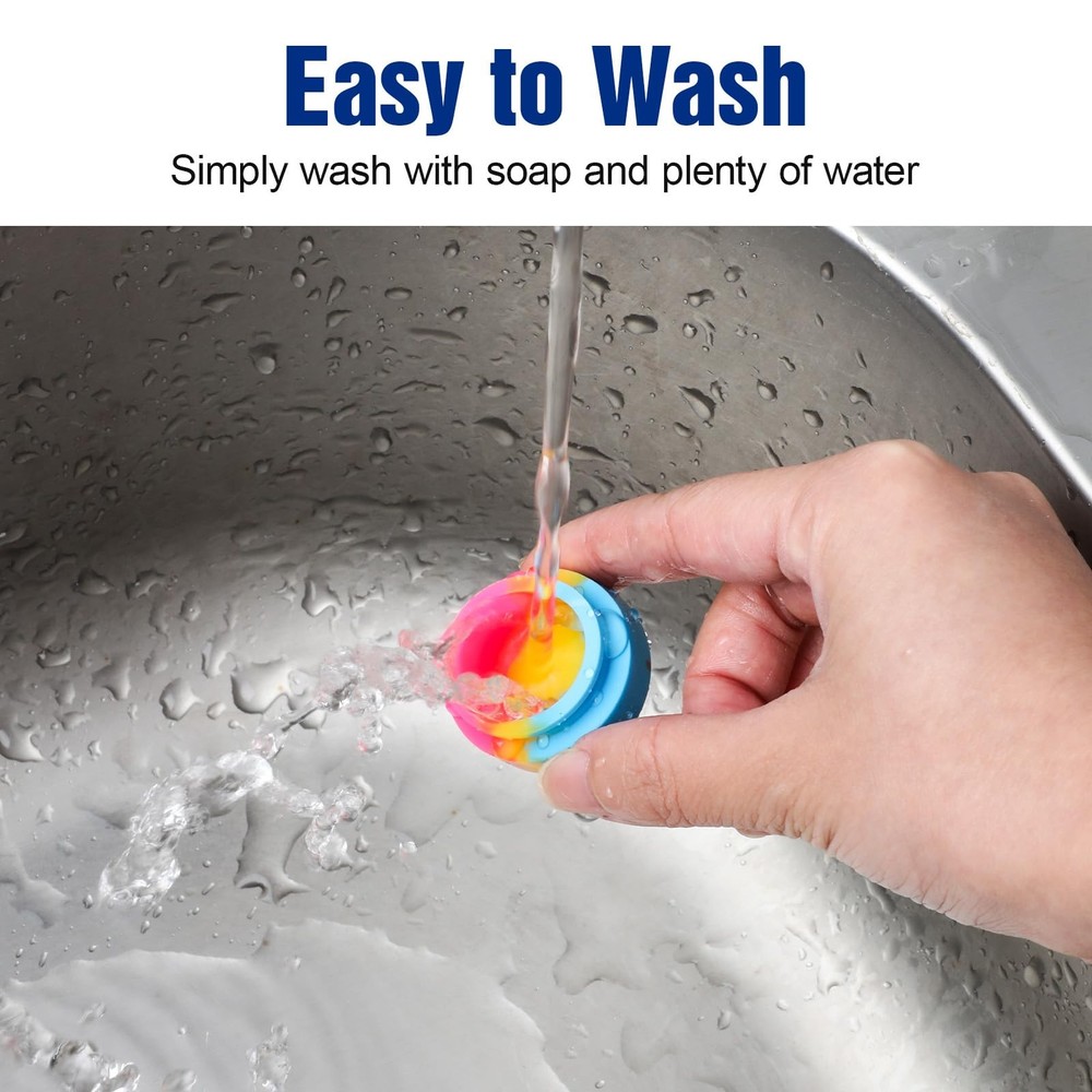 50 Pack 5ML Silicone Non-Stick Storage Jars for Multiple Uses