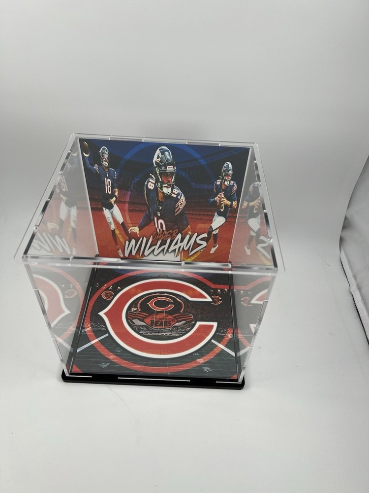 Caleb Williams Custom Mini Helmet Display or Card Display - Bears