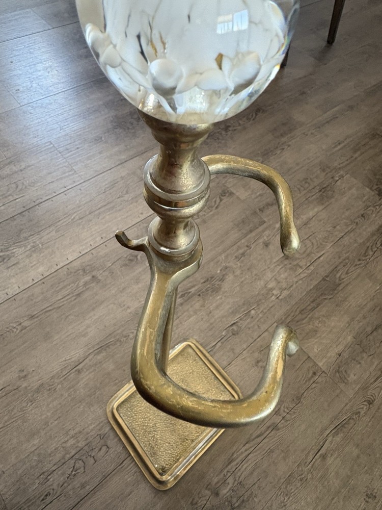 Fireplace Base PLATED Brass / Art Sphere USED.