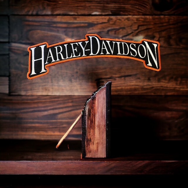 Harley Davidson Rocker Patch Set with Aztec Skull Center