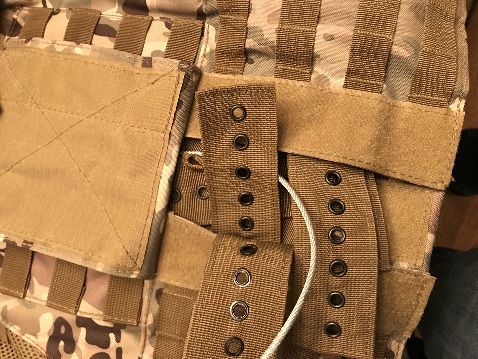 Coyote Tan FDE Tactical Vest Plate Carrier W/ Plates- 2 10x12 Front/back &Sides