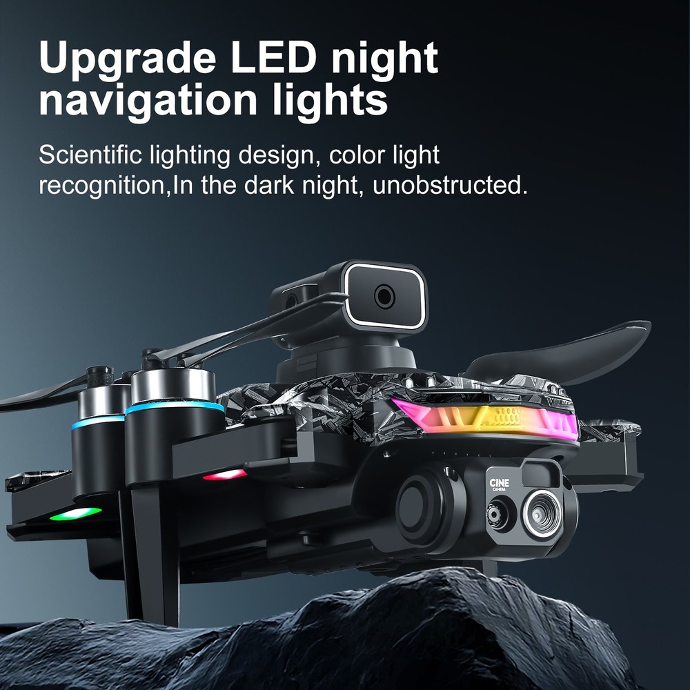4K Dual Camera Drone Brushless Motor Foldable RC Quadcopter Screen Remote