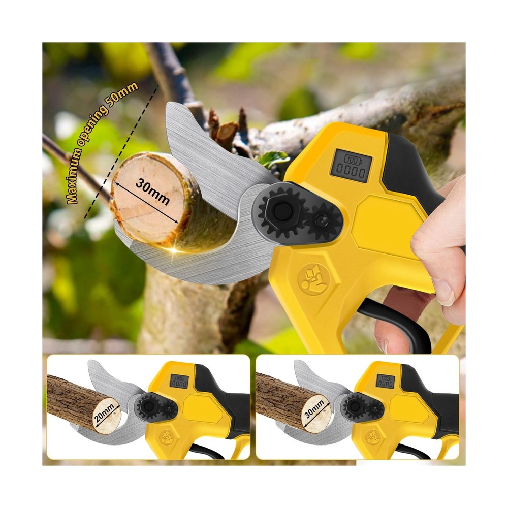 Cordless Pruning Shears Compatible with Dewalt 20V, Electric Pruning Shears w...