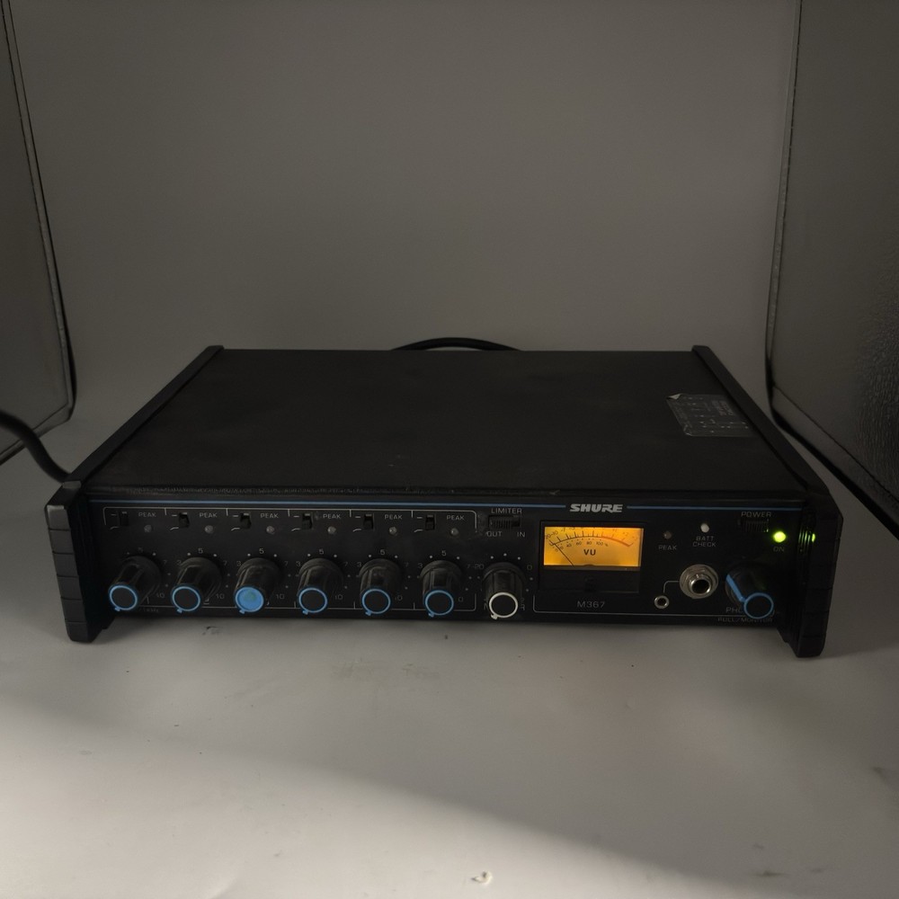 Shure M367 6-Channel Portable Microphone Mixer (Model M367)