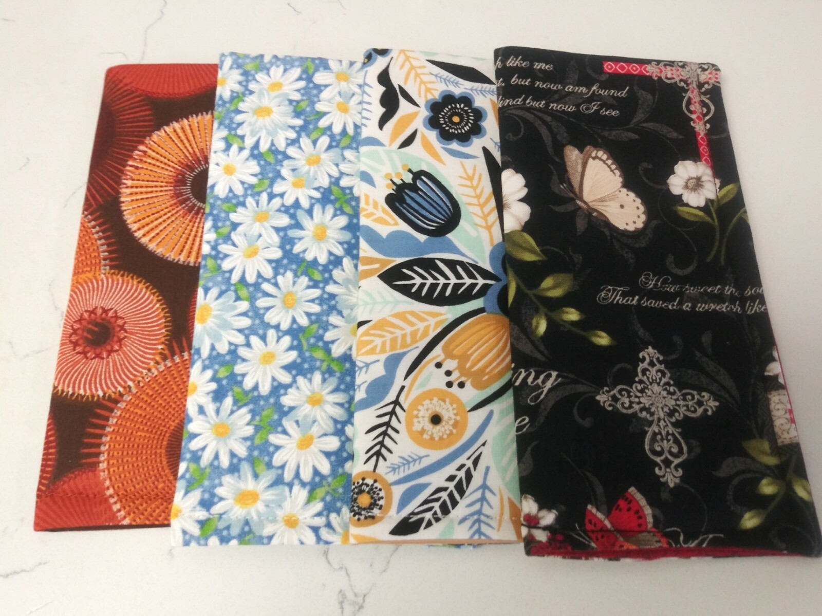 Sunglasses / Eyeglass Soft Fabric Case - Multi Prints - padded and lined 