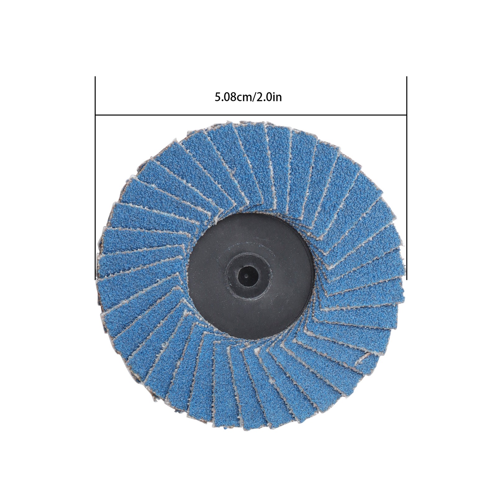 60Pcs 2Inch Mixed Flap Discs Roll Lock Sanding Grinding Wheels 40 60 80 120 Grit