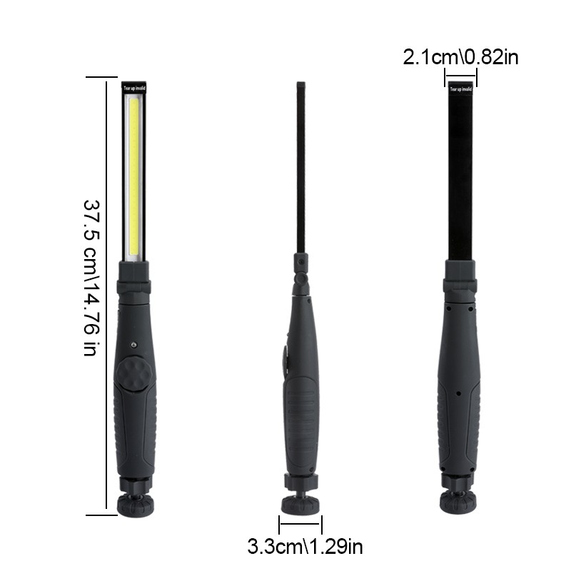 Rechargeable LED COB Work Light Torch Mechanic Flashlight 360° Magnetic Base