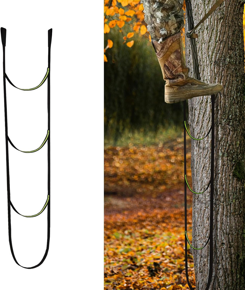 3 Step Climbing Stick Aider for Hunting Heavy Duty 600Lbs Strength Climbing Step