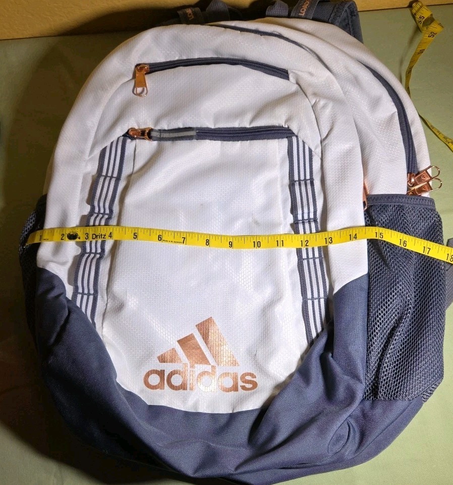 Adidas Backpack RN# 90288 White/Grey