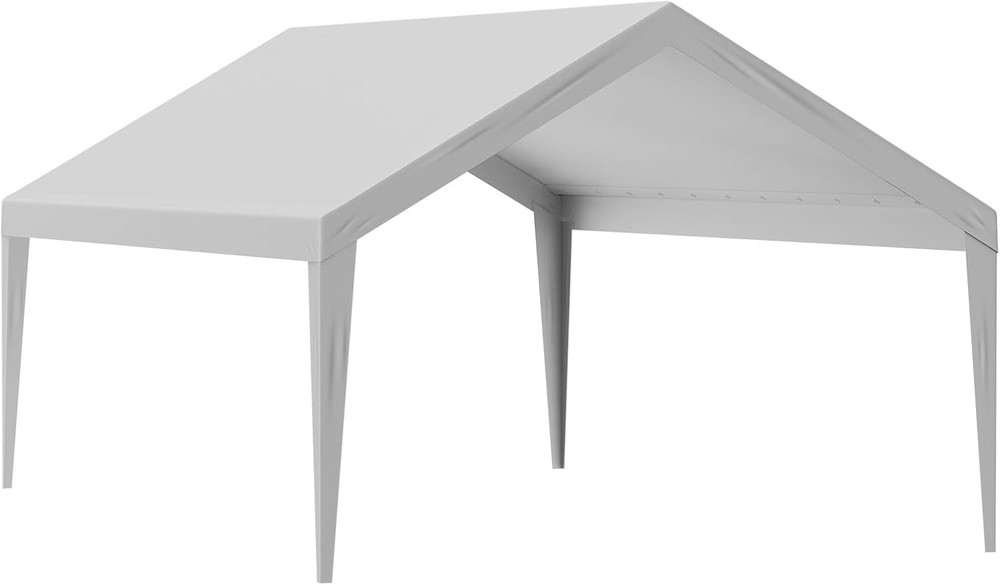 13x20 ft Durable Carport Replacement Canopy, Easy Install with Bungee System