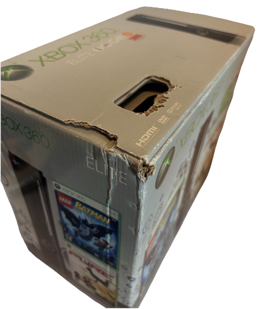 Xbox 360 ELITE Console Box Only Batman Pure Elite with Instructions & Inserts