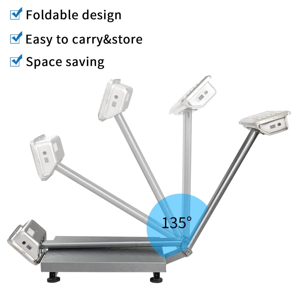 660 lbs / 0.1 Computing Digital Floor Platform Scale Shipping Scale w/LCD Screen