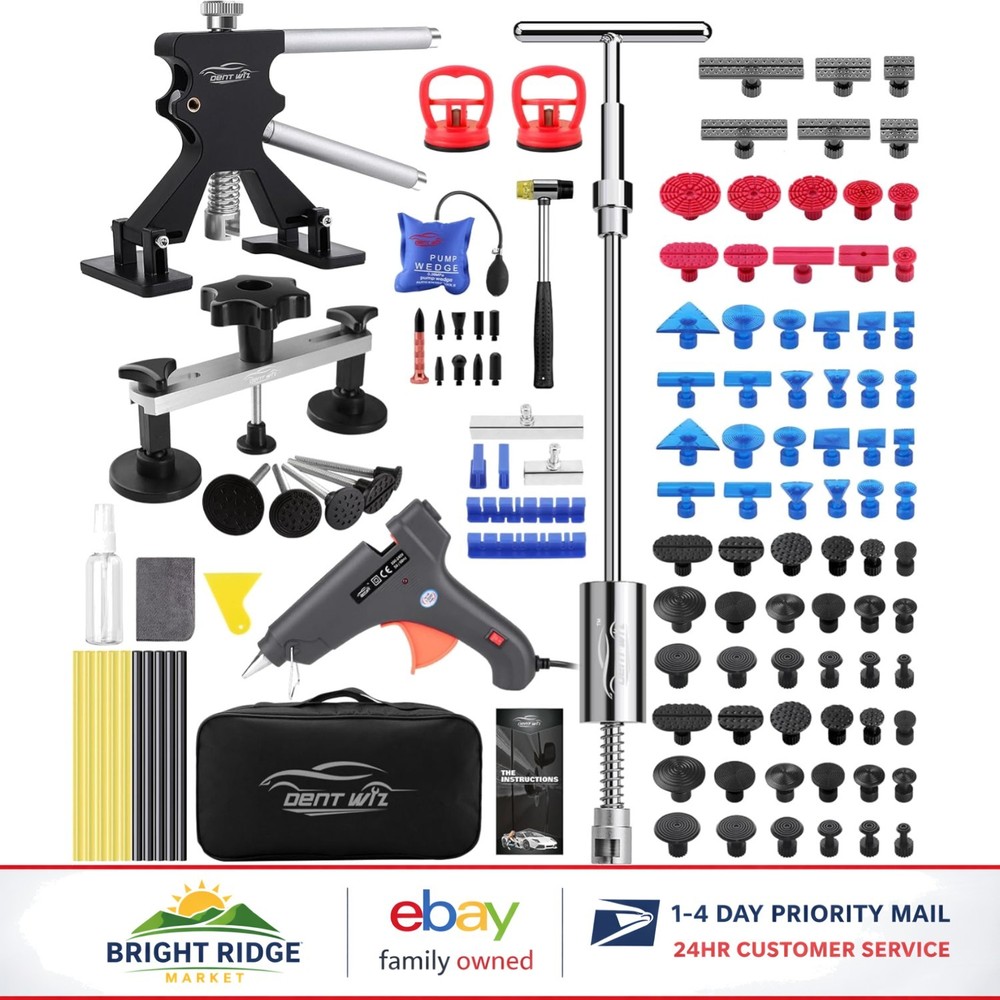 Comprehensive Car Dent Repair Kit with Adjustable Bridge Puller & Suction Cup