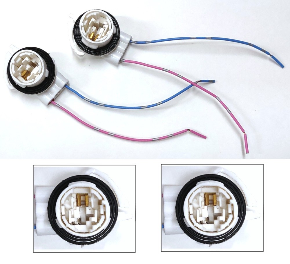 Universal Pigtail Wire Female Socket 3156 U Two Harness Back Up Reverse Replace