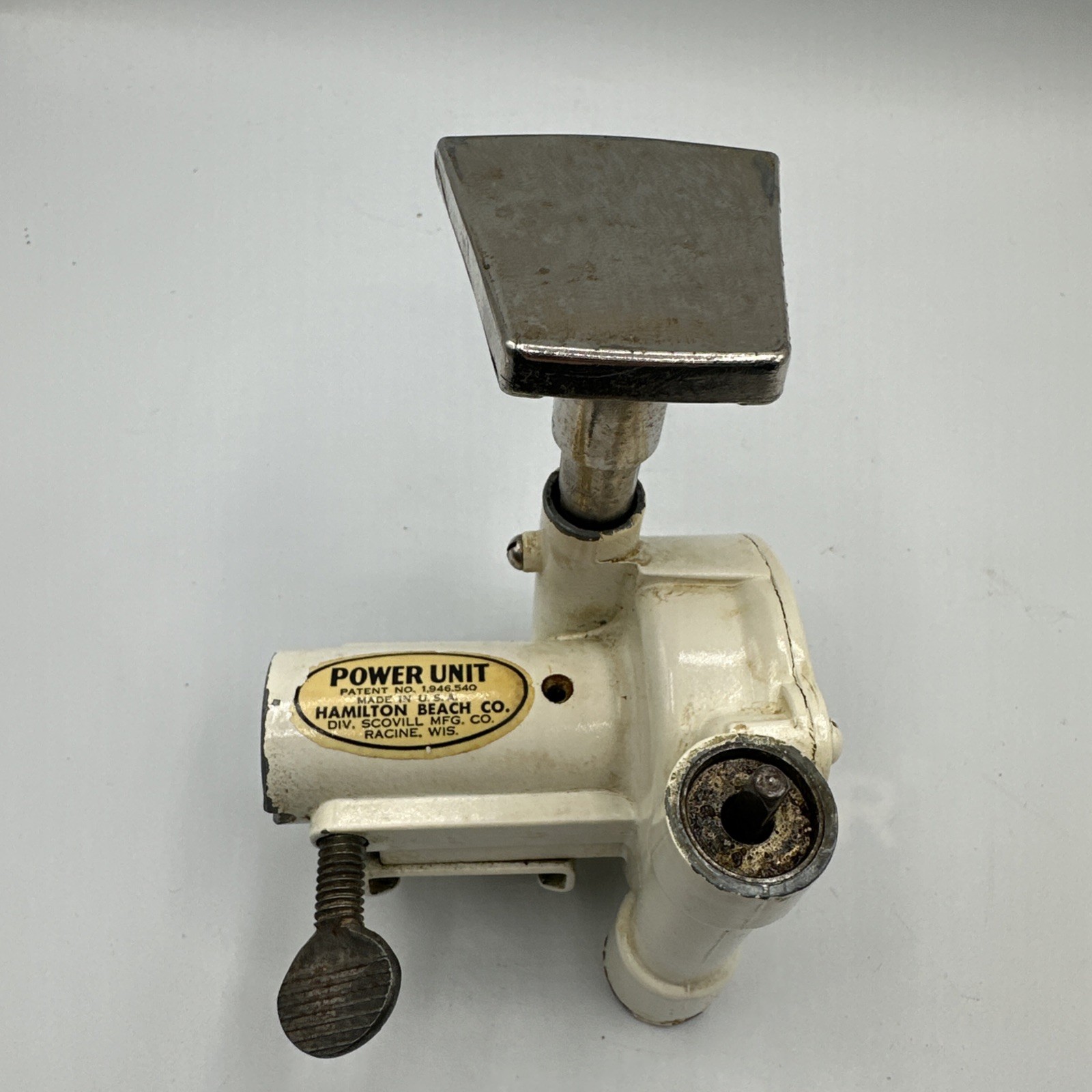 Hamilton Beach No. 2 Power Unit Model 2 Attachment Meat Grinder Slicer