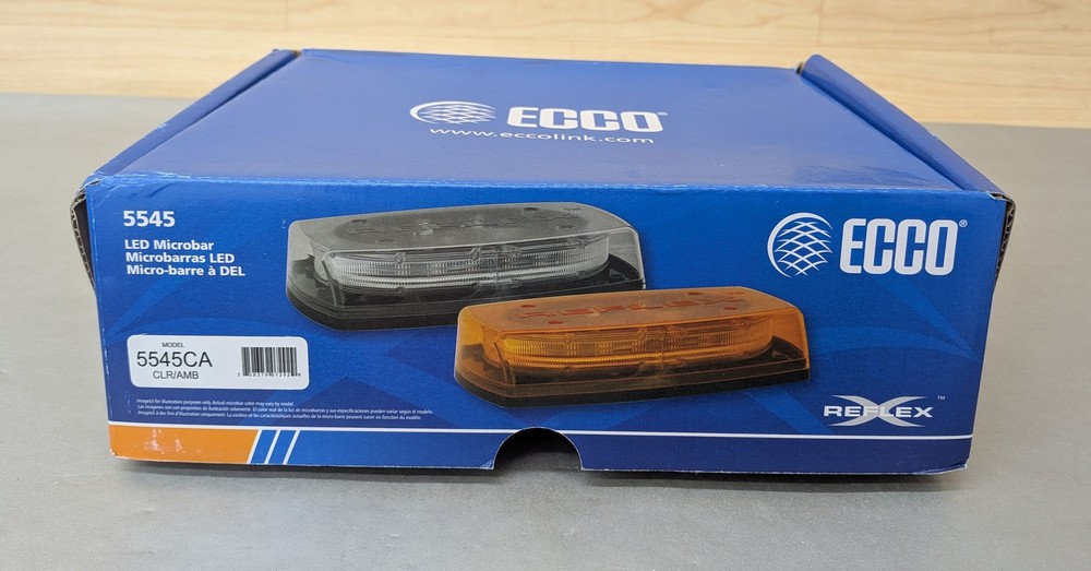 ECCO 5545CA 12" Reflex Clear Amber LED Light Microbar