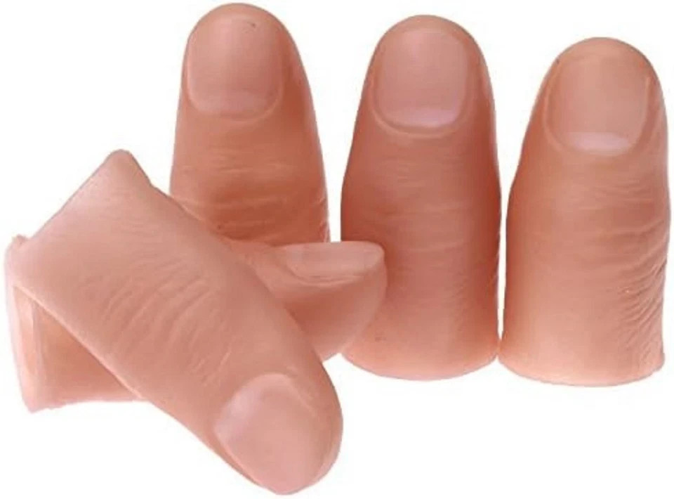 Fake Soft Thumb Tip Magic Trick Prop - 5 Pcs