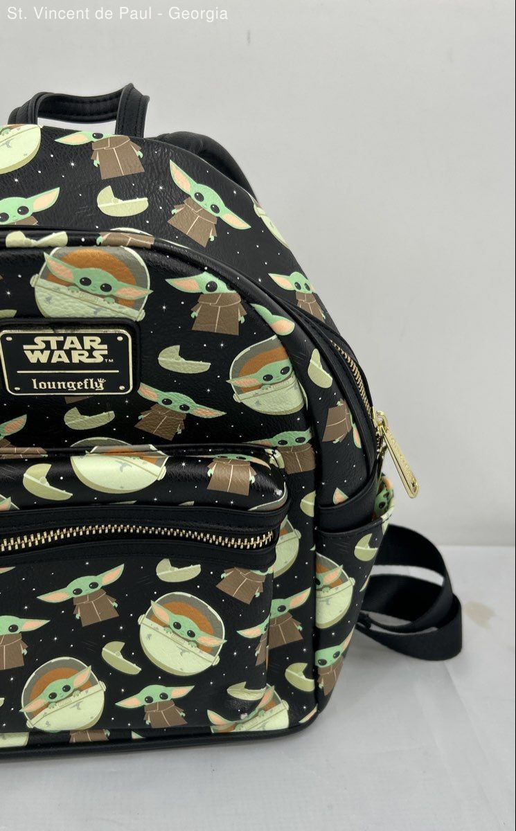 Disney Parks Loungefly Grogu Baby Yoda STAR WARS Mandalorian Mini Backpack VGC