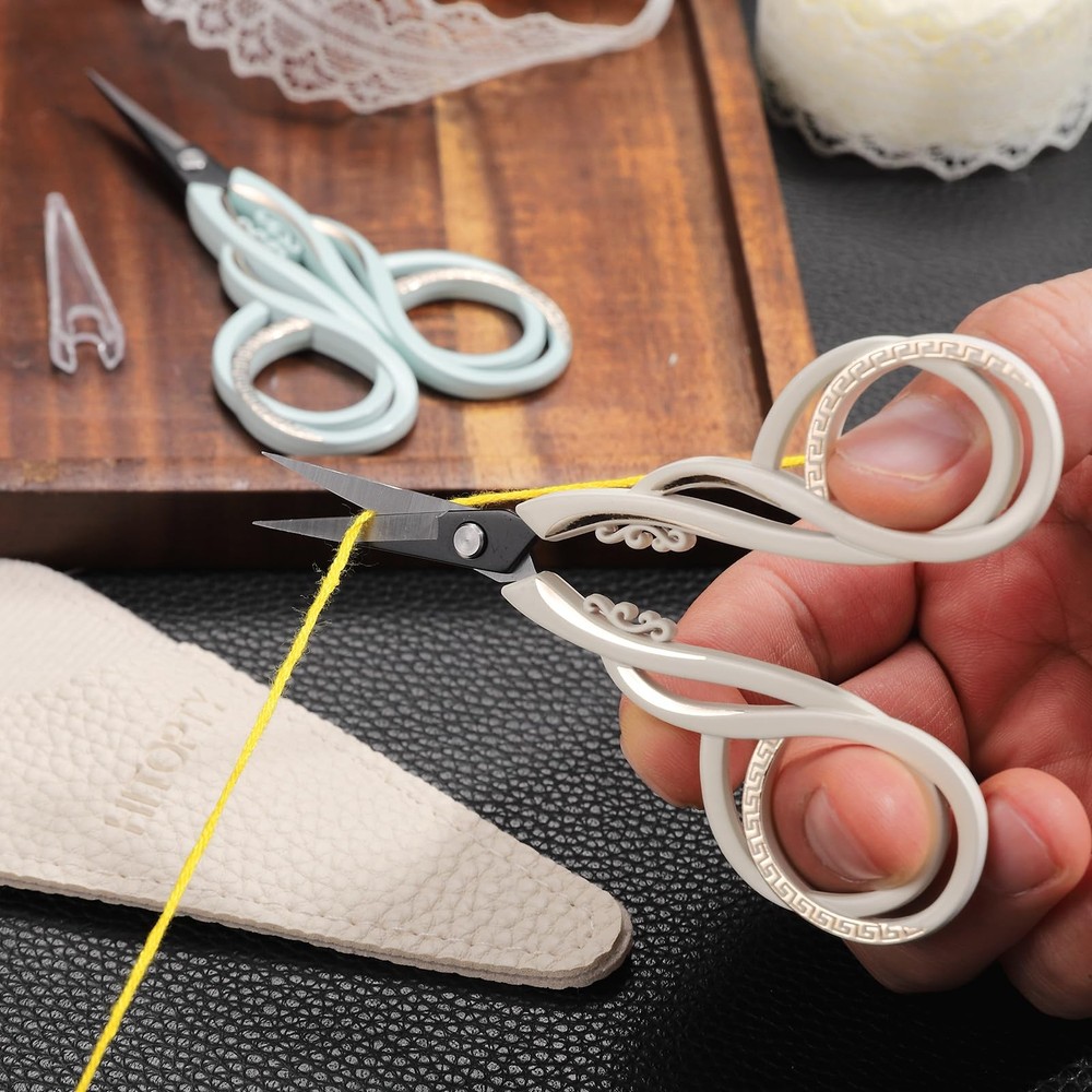 Little Sewing Scissors, Sharp Tip Precision Scissor for Craft Needlework Embr...