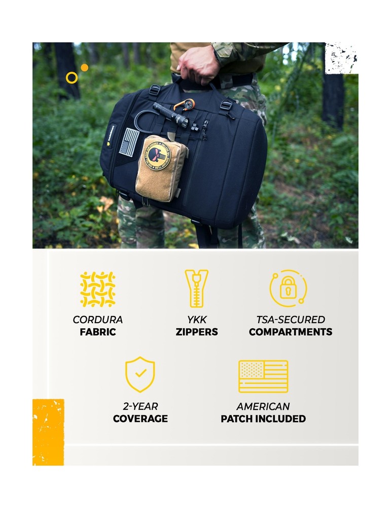TradeSmart Range Backpack for Handguns, Ammo & Shooting Gear with 3 Lockable ...