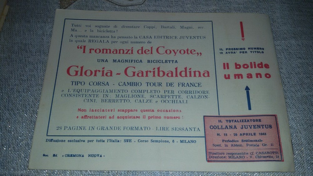 1948 Gim Toro Comic No. 18 ORIGINAL £. 12