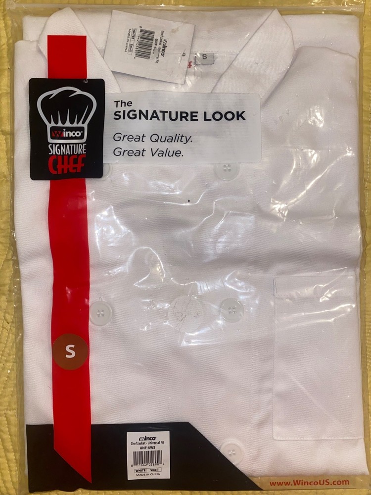 white chef jacket