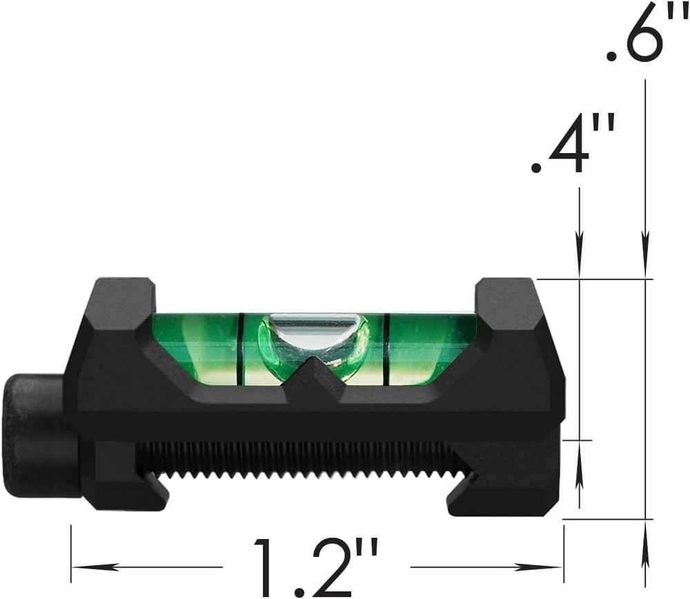 Precision Picatinny Bubble Level,Anti-Cant Level Black