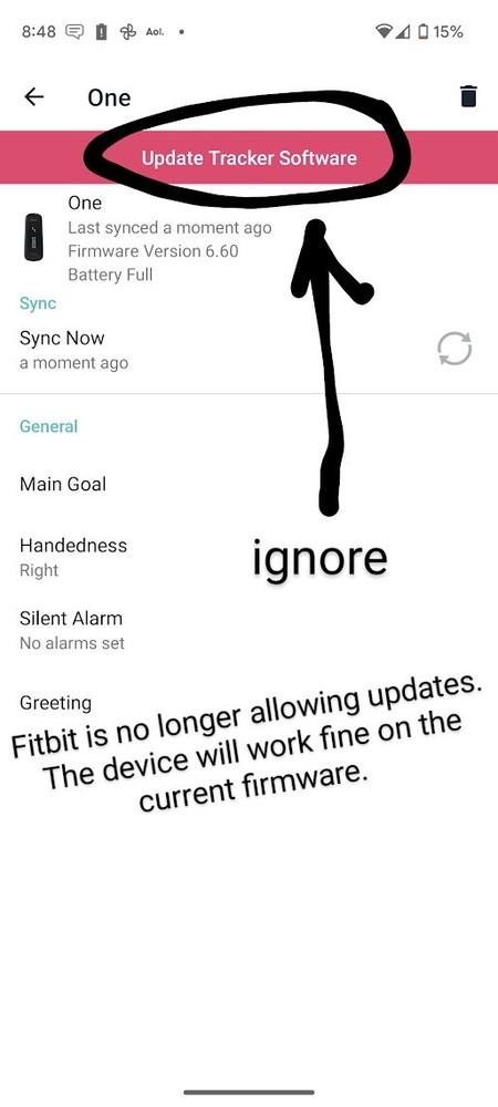 Fitbit One Wireless Activity Tracker (Pick & Choose) v6.60