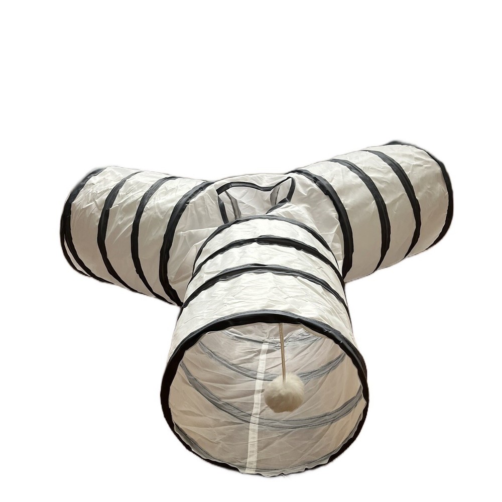 Interactive Cat 3-Way Tunnel With Ball Toy