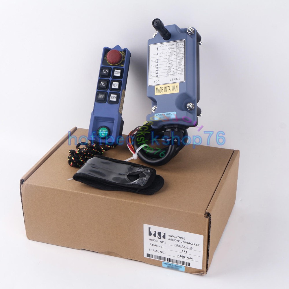 1 Receiver+1 Transmitter Crane Wireless Remote Controller36V 220V 380V SAGA1-L8B
