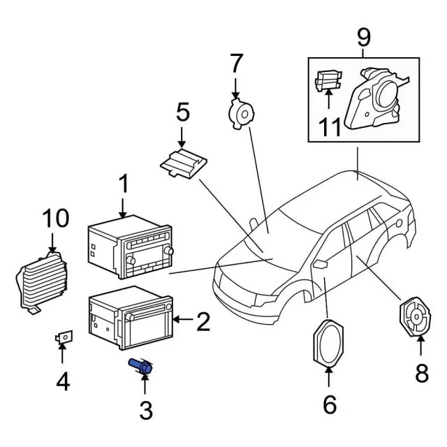 Genuine Ford Power Window Control Module Screw W705314-S424