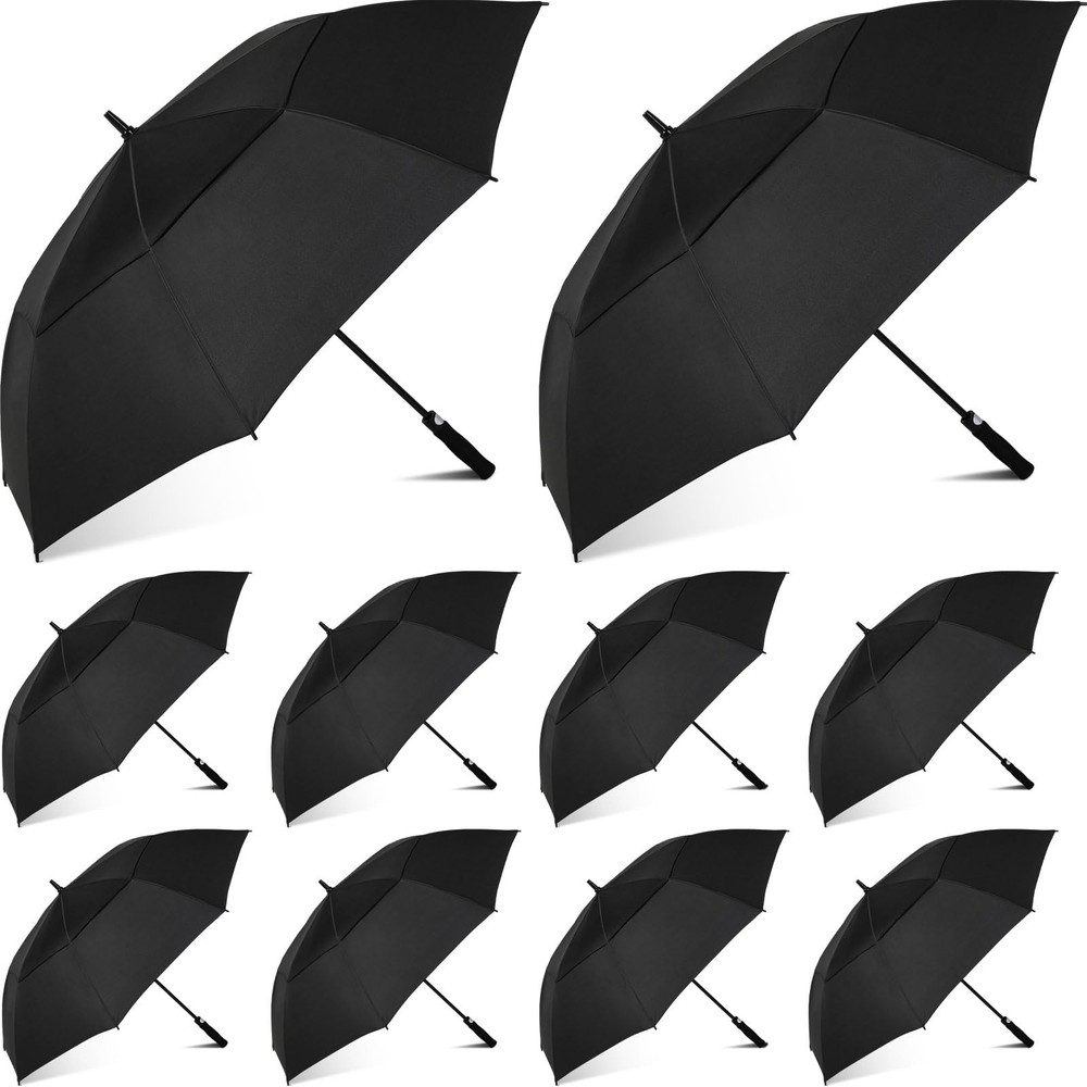 Golf Umbrella 62 Inch Automatic Open Double Canopy Windproof Waterproof | Heavy