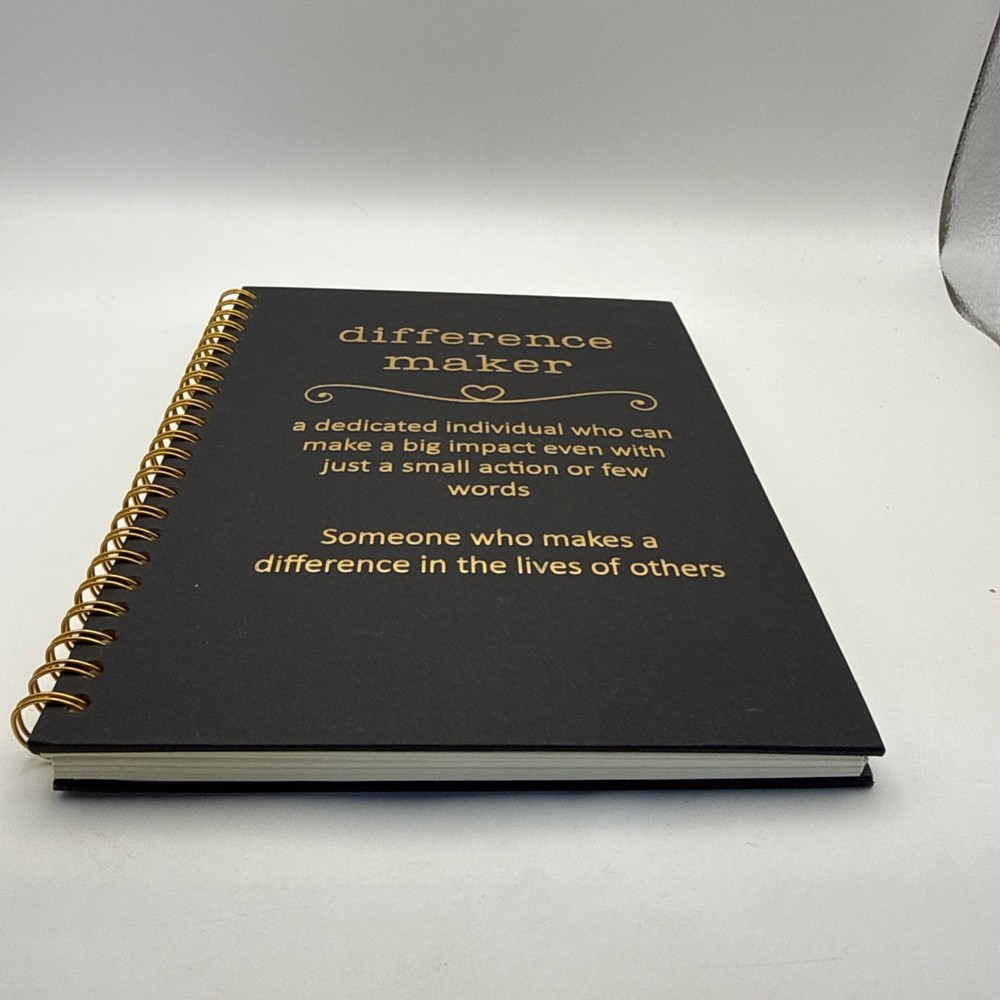 Difference Maker Spiral Bound Notebook/Journal/Drawing