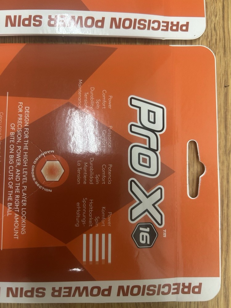 Diadem Pro X 16 Performance Tennis String - Orange - Hex Shape - TWO PACK!!!