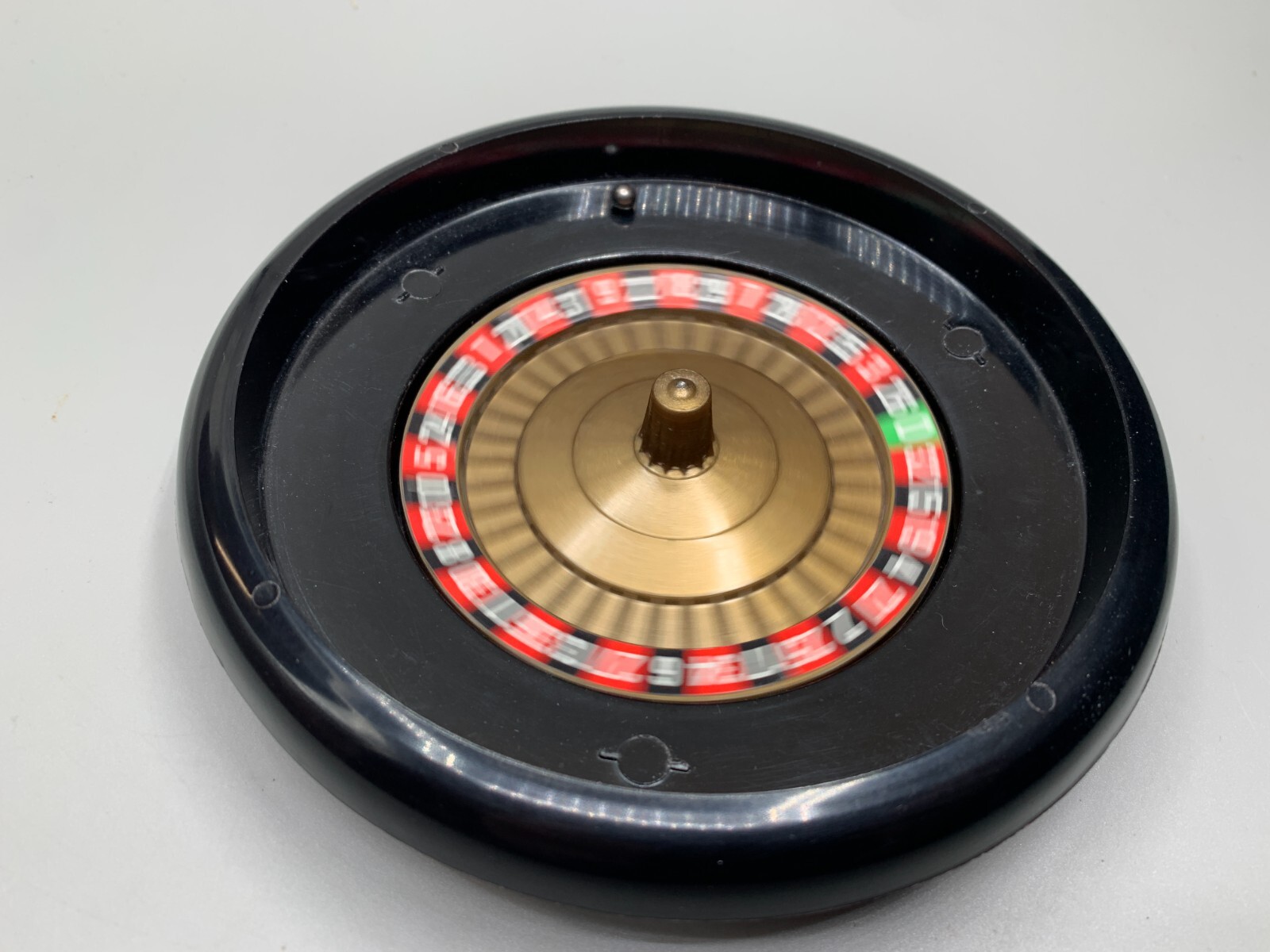 Vintage Travel Roulette Wheel Working Great K.N 645 Made In Hong Kong 5.5" 1971