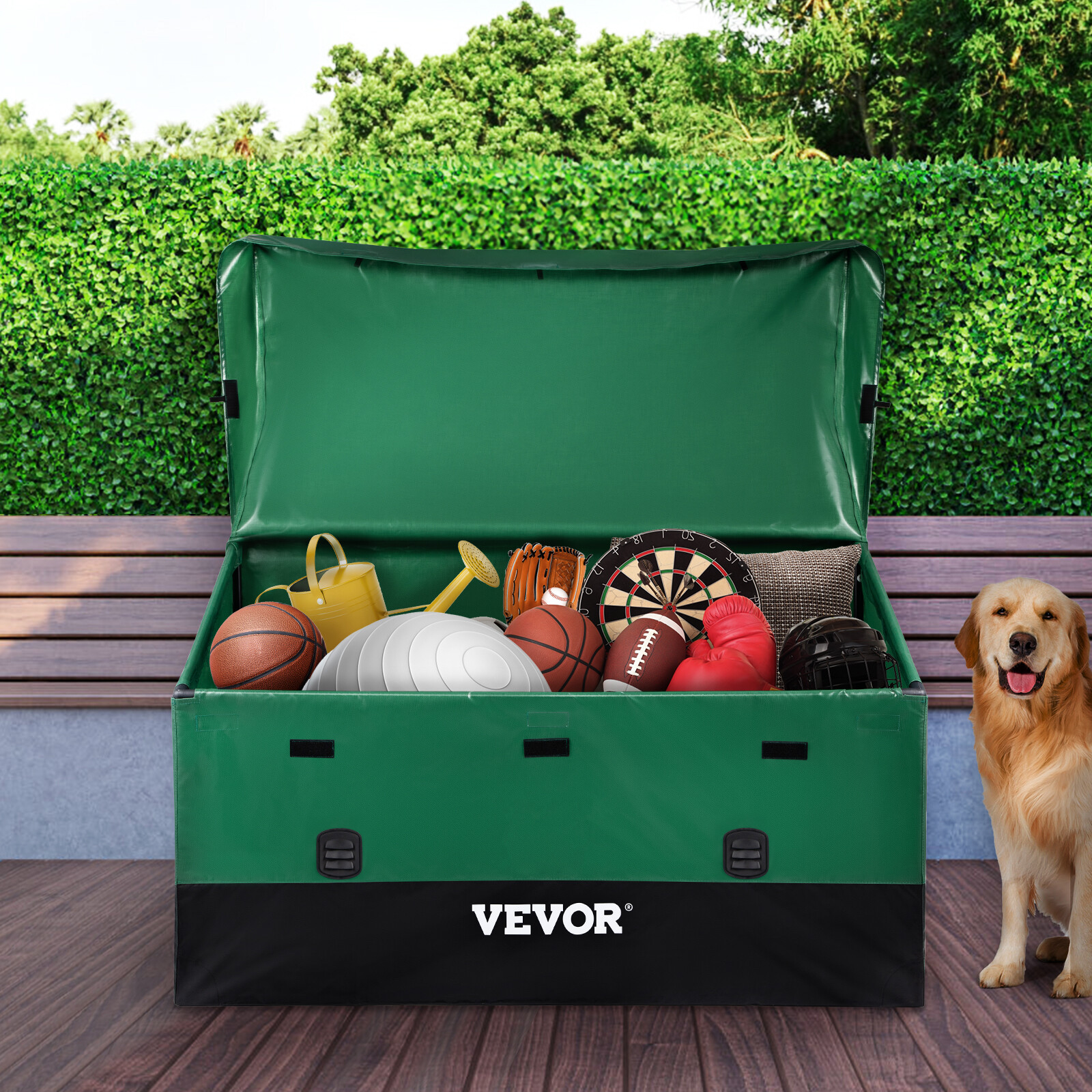 VEVOR Outdoor Storage Box Patio Deck Box 230 Gallon Waterproof PE Tarpaulin